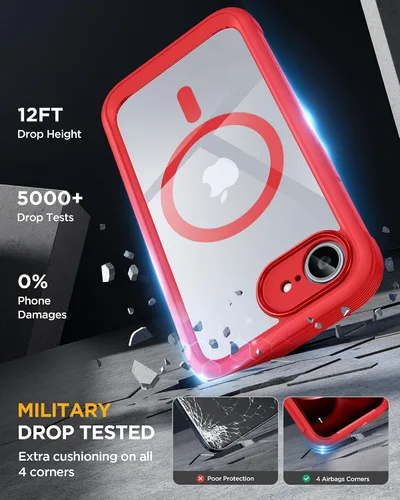 Vista 243 de Miracase Serie de vidrio para iPhone 11 de 6.1 pulgadas, funda protectora de cuerpo completo resistente mejorada con protector de pantalla de vidrio