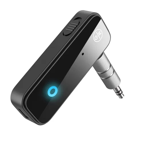 Vista 8 de Adaptador Bluetooth auxiliar para automóvil, receptor transmisor Bluetooth 2 en 1, adaptador inalámbrico portátil, receptor de audio auxiliar