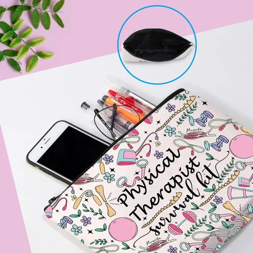 Vista 6 de GJTIM Physical Therapist Gift PT Apreciation Thank You Gift Physical Therapist Survival Kit Bolsa de maquillaje