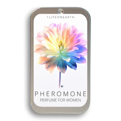 Vista 2 de Perfume de feromonas para que las mujeres atraigan a los hombres, lata compacta sólida de 0.35 onzas