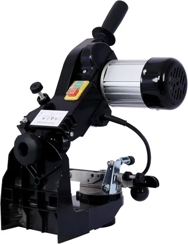 Vista 4 de Afilador eléctrico profesional de motosierra multiángulo, amoladora de sierra de cadena de banco universal, negro