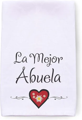 Vista 4 de Essence of Europe Gifts La Mejor Abuela Regalos para Abuela Abuela - Toalla decorativa con estampado de tortolitos azules de 24 x 24 pulgadas, saco