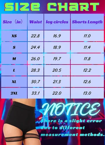 Vista 14 de Pantalones cortos para mujer, sexy, rave, color negro, para yoga, baile, bikini de cintura alta, traje de concierto de música