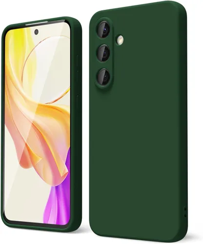 Vista 234 de oakxco Funda para teléfono Samsung Galaxy S8 de silicona líquida, delgada y fina de gel de goma suave TPU cubierta protectora simple llana