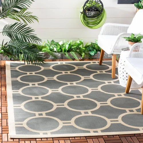 Vista 38 de SAFAVIEH Courtyard Collection CY6924 - Alfombra decorativa para interiores y exteriores, impermeable, fácil de limpiar, 2 pies 3 pulgadas x 6 pies 7