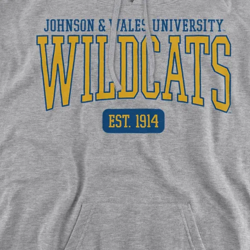 Vista 2 de LOGOVISION Johnson & Wales University Official Est. Date - Sudadera con capucha unisex para adultos