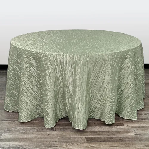 Vista 39 de YOUR CHAIR COVERS - Mantel redondo de 90 pulgadas con arrugas color rubor de tafetán – Elegante mantel brillante para bodas, fiestas y eventos
