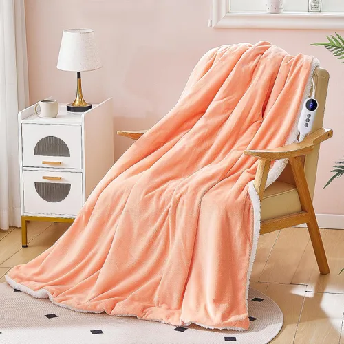 Vista 13 de Manta Térmica de 50"x60", Franela Ultra Suave y Sherpa Manta Eléctrica, Calentamiento Rápido y Protección contra Sobrecalentamiento, 9 Temperaturas