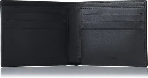 Vista 4 de Lacoste Billetera de cuero para mujer, juego de regalo Core, Negro
