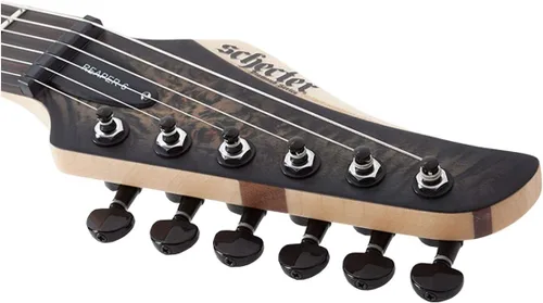 Vista 5 de Schecter Reaper-6 - Explosión de carbón satinado