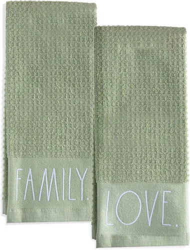 Vista 9 de Rae Dunn Juego de toallas de mano para cocina y baño, 100% algodón, toallas de cocina bordadas, toallas de mano decorativas, Navidad, paquete de 3