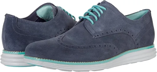 Vista 23 de Cole Haan Men's OriginalGrand Shortwing Oxford Negro Cuero/Blanco