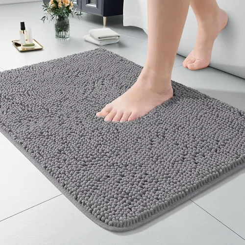 Vista 13 de LOCHAS - Alfombra de baño de lujo lanuda de 24 x 17 pulgadas, color beige