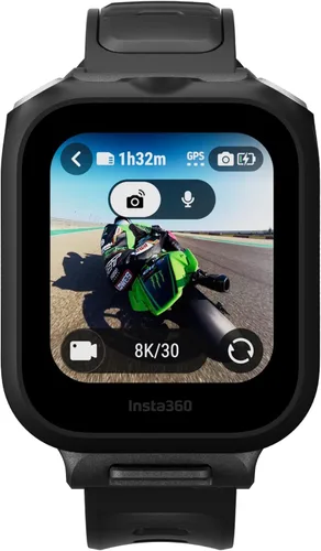 Vista 3 de Insta360 Control remoto GPS de vista previa con micrófono integrado, control remoto todo en uno compatible con Insta360 Ace Pro 2 y X5 para vista