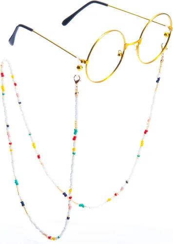 Vista 2 de Colorido soporte de cadena con cuentas para gafas de sol para mujeres., 70cm