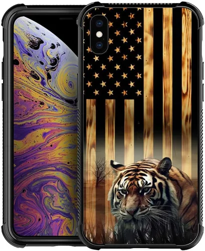Vista 18 de Funda compatible con iPhone XS, funda para niñas y mujeres, cielo azul, flor, luna y mariposa