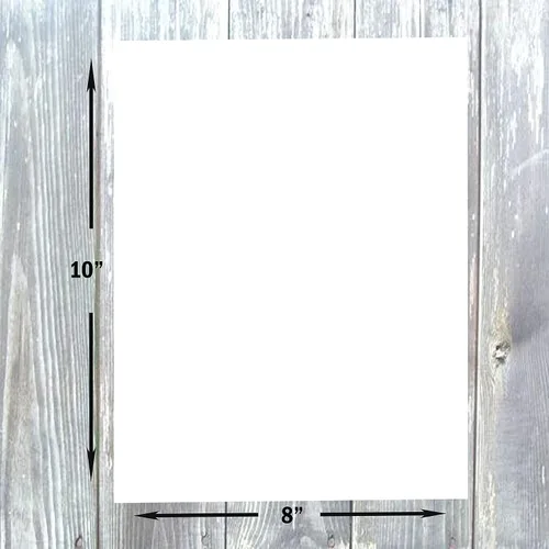 Vista 3 de Hamilco Cartulina blanca - Cartulina blanca - Cartulina en blanco de 8 x 10 pulgadas, 65 libras, paquete de 50 (brillante)