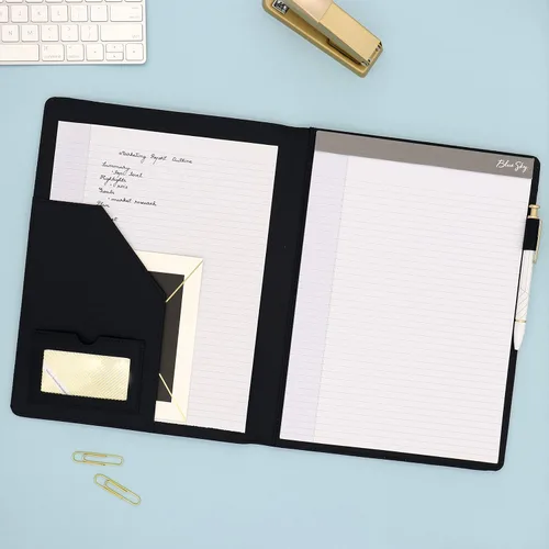 Vista 2 de Blue Sky Padfolio profesional: Cartera completa y organizador de documentos eficiente, accesorio de negocios ideal para profesionales modernos, 9.5