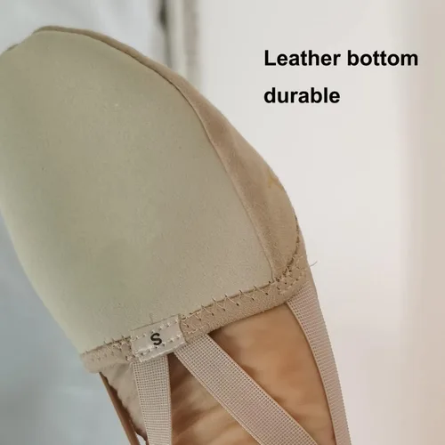 Vista 3 de A&K L'YDIA Tenis de gimnasia rítmica de pirouette de lona para baile y jazz, para mujeres y hombres, niñas, niños pequeños y niños pequeños