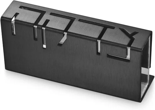 Vista 5 de Caja de aluminio contemporánea Tzedakah Caja de caridad judía (azul)