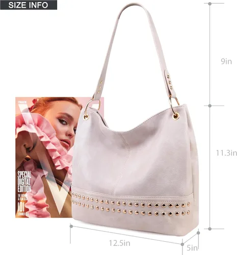 Vista 6 de Montana West Monederos para mujer, bolsos de hombro Hobo con cremallera Purses, with Zipper, Purses, with Zipper