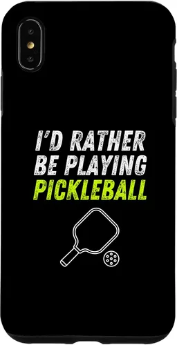 Vista 11 de iPhone 16 I'd Rather Be Playing Pickleball Phone Case Funny Pickleball Case