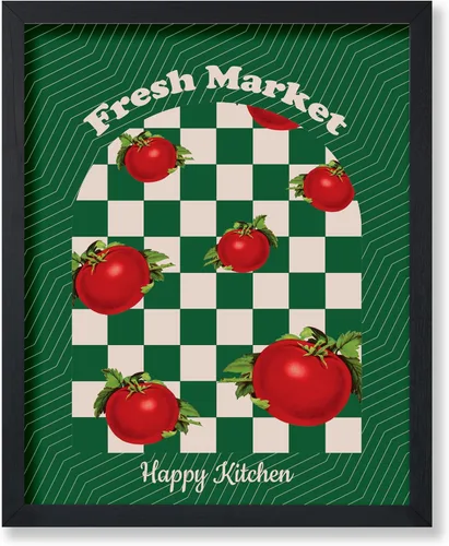 Vista 12 de Poster Master Póster vintage de fresas, impresión retro de fresas, arte de alimentos y frutas, regalo para veganos, vegetarianos, amantes