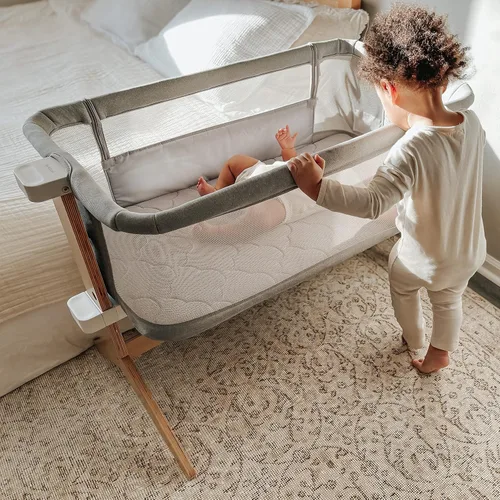 Vista 7 de Newton Baby Sábanas bajeras para moisés y cuna auxiliar, moisés esencial (paquete de 2) - Ultra transpirable, lavable y ultrasuave, 100% muselina