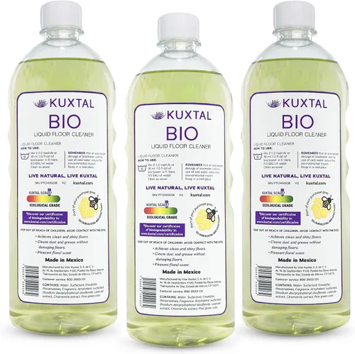 Vista 10 de KUXTAL - Limpiador natural para suelos de 3 unidades, seguro para mascotas, limpiador de suelos multisuperficie, fórmula biodegradable con extractos
