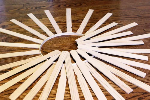 Vista 2 de Woodman Crafts Palitos de pintura, agitadores de madera de grado prémium de 14 pulgadas, fabricados en Estados Unidos, uso para manualidades