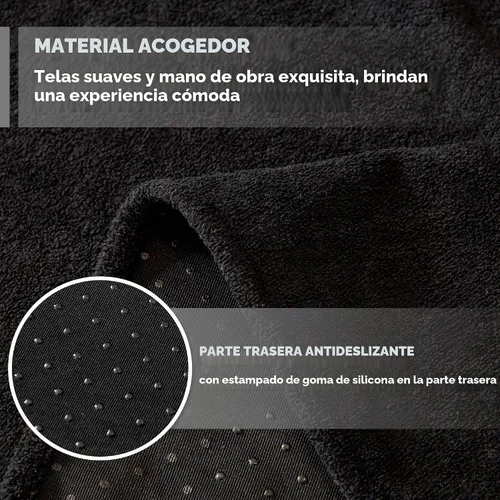 Vista 8 de MYSKY HOME Fundas negras para sofá reclinable, funda de sofá modular antideslizante para perro, fundas de sofá para sofá, protector de sofá