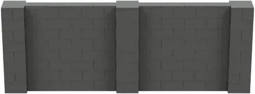 Vista 84 de EverBlock Kit de pared de 5 x 4 pies Bloques de construcción modulares Sistema de pared para edificios, pantallas y estructuras Divisor