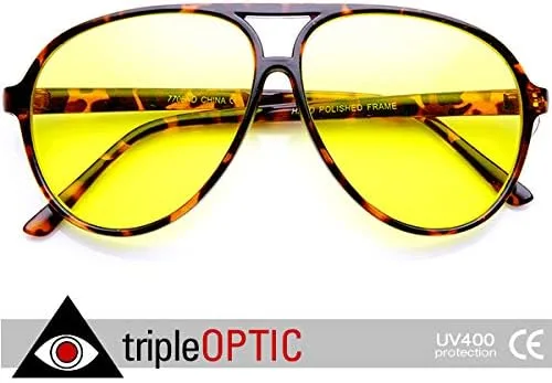 Vista 2 de Gafas de sol de aviador de plástico grandes XL estilo de los años 80 retro