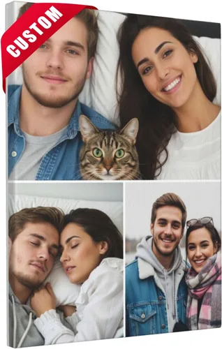 Vista 12 de Nxwdwqa Impresiones en Lienzo Personalizadas con Tus Fotos Impresas, Arte de Pared en Lienzo Personalizado, Sube Tu Foto al Arte de Pared, Regalo