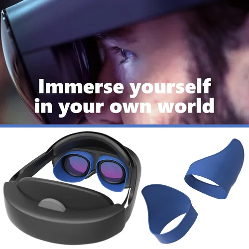 Vista 3 de Light Blocker Compatible for Meta Quest Pro, Lens Hood, Shading Cover with Meta Quest Pro.(Blue)