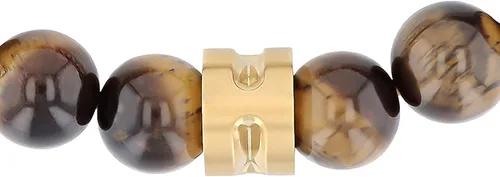 Vista 4 de Pulsera Bolo de Nylon Ajustable con Cuentas de Acero Inoxidable para Hombre - Elección