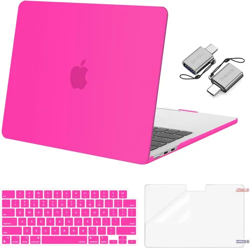 Vista 17 de Mosiso Funda para MacBook Air de 13 y 13.6 pulgadas, 2024, 2023 y 2022, M3 A3113, M2 A2681, Touch ID, carcasa rígida, cubierta de teclado, protector