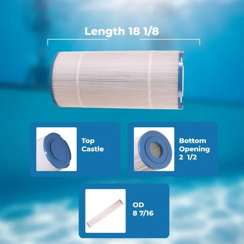 Vista 6 de Baleen Filters Filtro de piscina de 120 pies cuadrados que reemplaza a los cartuchos de filtro de piscina y spa Unicel C-8320, Pleatco PSD125