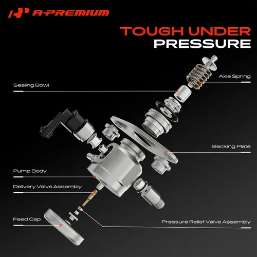 Vista 3 de A-Premium Bomba de combustible de alta presión de inyección directa compatible con Volkswagen Golf 2018 y Audi A6 2016-2018, TT 2017-2018, 1.8L