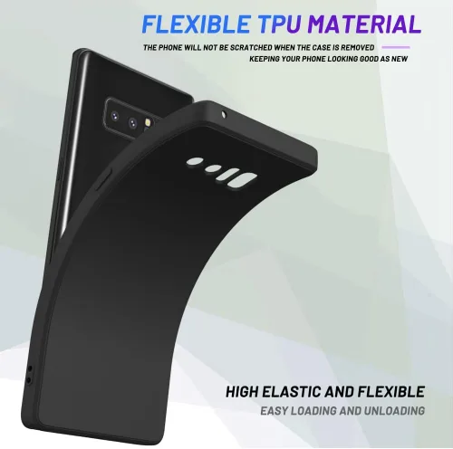 Vista 4 de Funda para Samsung Galaxy Note 8, color negro, resistente a los arañazos con tacto suave, delgada funda delgada para Samsung Galaxy Note 8