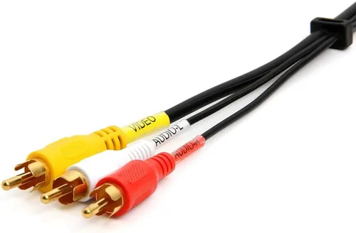 Vista 4 de Cmple - Cable de audio y video compuesto 3-RCA A/V AV Oro - 3 pies