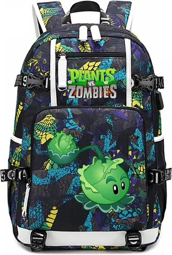 Vista 11 de ISaikoy Plants vs. Zombies Mochila Bolsa para Portátil Color Azul 1