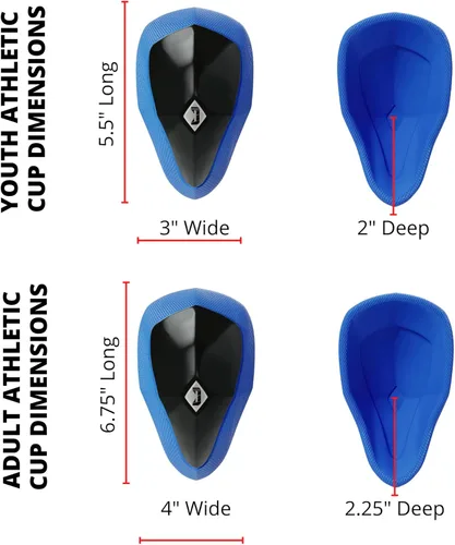 Vista 6 de Diamond MMA Athletic Cup w/ Soft Rim, Shock Absorbent Groin Protector for High Impact Sports, Combat Sports, Baseball, Lacrosse, Football, Hockey