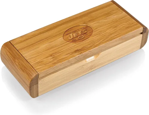 Vista 27 de PICNIC TIME Sacacorchos de camarero Elan Deluxe NFL en caja de regalo de bambú