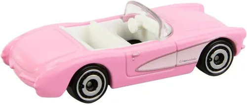 Vista 4 de Hot Wheels 1956 Corvette, Barbie la película [rosa] Tarjeta larga