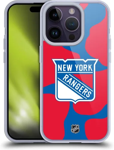 Vista 103 de Head Case Designs Funda de gel suave con licencia oficial de la NHL Camouflage New York Rangers compatible con Apple iPhone 7 Plus/iPhone 8 Plus