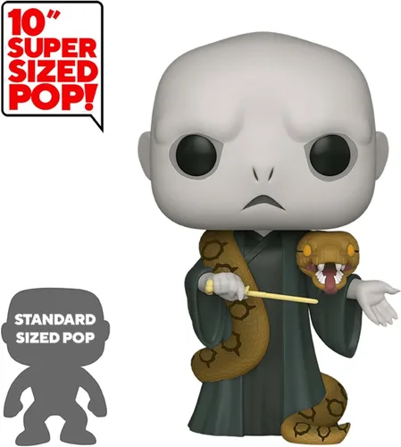 Vista 2 de Funko Harry Potter: Harry Potter - Voldemort de 10 pulgadas con Nagini, multicolor, modelo: 48037