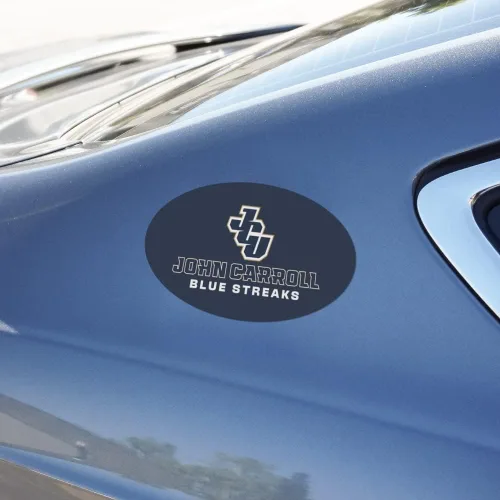 Vista 3 de GRAPHICS & MORE John Carroll University Blue Streaks Logo Automotive Car Refrigerador Locker Vinilo Euro Oval Imán