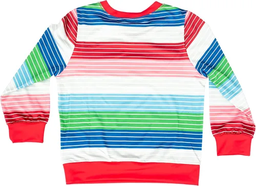 Vista 6 de Chuckie Good Guy Doll - Conjunto de disfraz para niños, camisa de manga larga y overol para Halloween