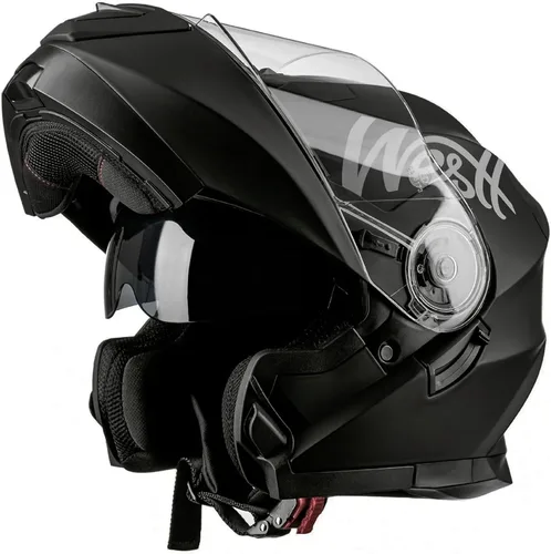 Vista 8 de Westt Cascos modulares para motocicleta - Casco integral para motocicleta con visera doble abatible, aprobado por DOT, Casco para hombres y mujeres